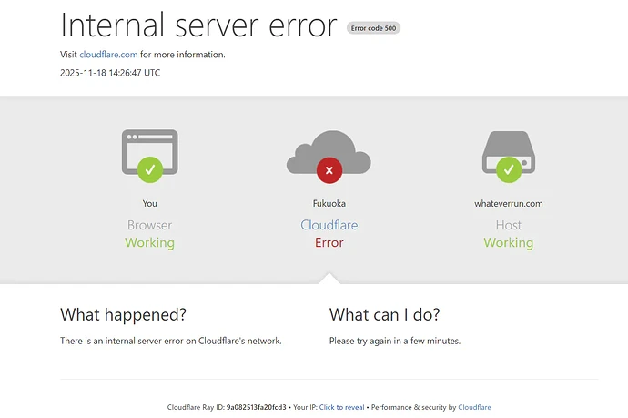 Cloudflare 2025年11月18日大規模障害