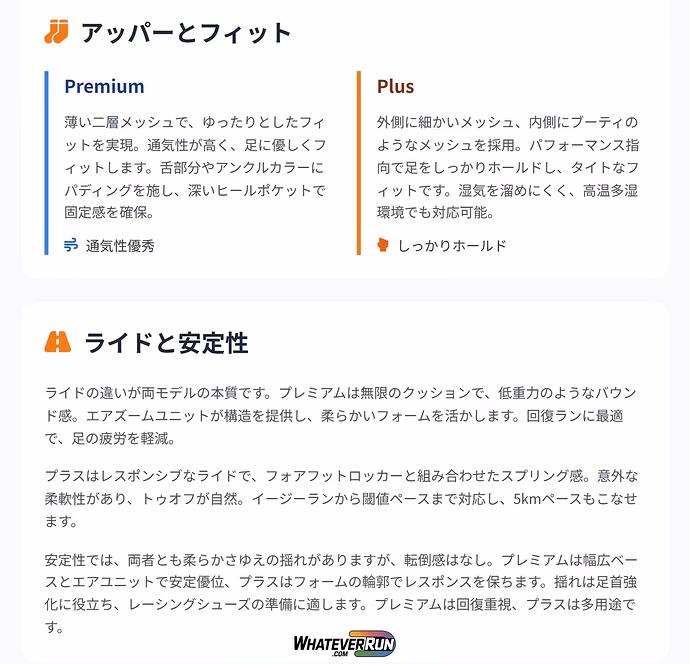 ナイキ ボメロ プレミアム vs ボメロ プラス_cr4